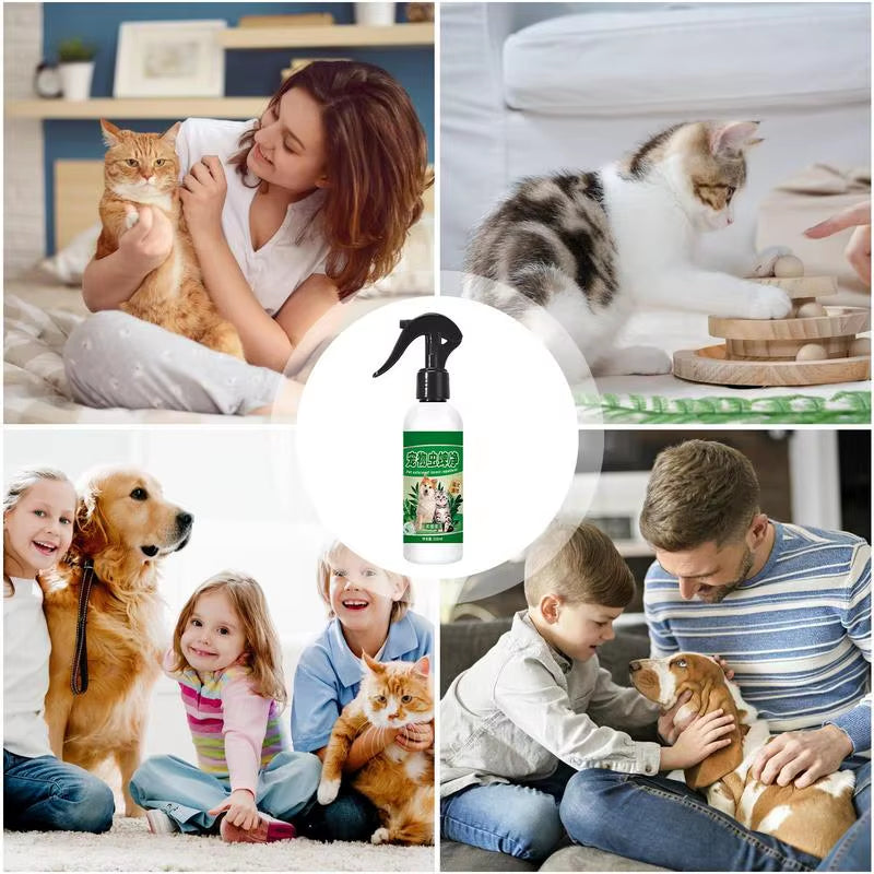 Dog Tick Spray 220G Flea & Tick Pet Spray Flea & Tick Aid Flea & Tick Home Spray Pet Supplies for Dogs Cats and Home